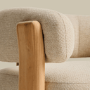 Grant Patio Armchair | Ivory / Teak
