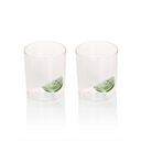 2 Gin and Tonic Glasses | Green