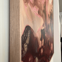 Garnet Geode II Framed Canvas Print