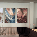 Garnet Geode II Framed Canvas Print