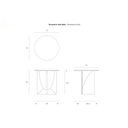 Geometric Side Table | Black Oak