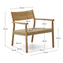 Halden Armchair | Natural Oak