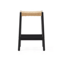 Halden Backless Bench Barstool | Black