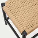 Halden Backless Bench Barstool | Black