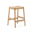 Halden Backless Bench Barstool | Natural Oak