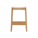 Halden Backless Bench Barstool | Natural Oak