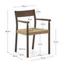 Halden Dining Chair | Walnut Brown