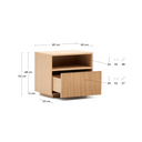 Hally Bedside Table | Oak