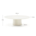 Hana Low Patio Coffee Table | White