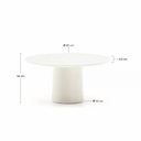 Hana Patio Coffee Table | White