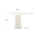 Hana Patio Coffee Table | White