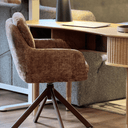 Harlow Swivel Office Chair | Caramel