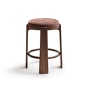 Hill Backless Bench Barstool | Brick