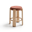 Hill Backless Bench Barstool | Terracotta