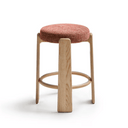 Hill Backless Bench Barstool | Terracotta