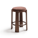 Hill Bar Height Backless Barstool | Brick