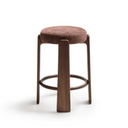 Hill Bar Height Backless Barstool | Brick