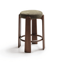 Hill Bar Height Backless Barstool | Forest