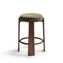 Hill Bar Height Backless Barstool | Forest