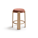 Hill Bar Height Backless Barstool | Terracotta