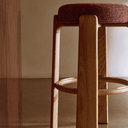 Hill Bar Height Backless Barstool | Terracotta