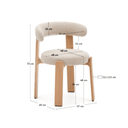 Hill Dining Chair | Ivory / Natural Ash