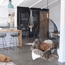 Hokianga Hanging Patio Armchair SS | Black