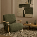 Hugh Armchair | Moss Green / Natural Ash