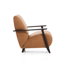 Hugh Leather Armchair | Black