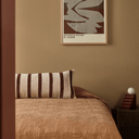 Huxley Long Cushion | Natural / Chocolate