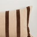 Huxley Long Cushion | Natural / Chocolate