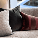 Huxley Long Cushion | Chocolate / Cherry