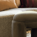 Hyfin Ottoman | Caper Green