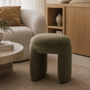 Hyfin Ottoman | Caper Green
