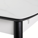 Haro Ceramic Extension Dining Table | White Stone