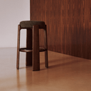 Hill Bar Height Backless Barstool | Forest