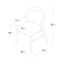 Himett Dining Chair | Black Oak