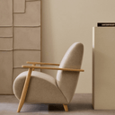 Hugh Armchair | Pearl Beige / Natural Ash