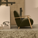 Hugh Armchair | Moss Green / Natural Ash