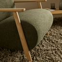 Hugh Armchair | Moss Green / Natural Ash