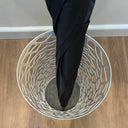 Nest Round Umbrella Stand | White