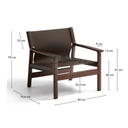 Jan Armchair | Dark Brown