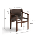Jan Dining Chair | Dark Brown