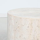 Jeremie Travertine Side Table