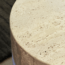 Jeremie Travertine Side Table
