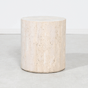 Jeremie Travertine Side Table