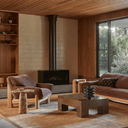 Juno Bowie Armchair | Root Beer / Natural Ash