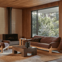 Juno Bowie Sofa | Root Beer / Natural Ash