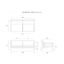 Jack 2 Seater Patio Sofa