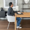 James Dining Chair | Dove Grey Chenille